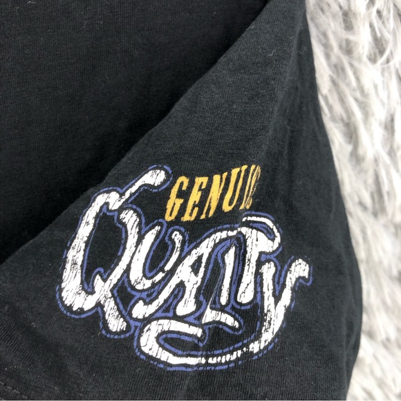 Harley Davidson Tshirt Womens XL Spellout Wing Live Free Ride Free Black Shirt - Picture 8 of 9